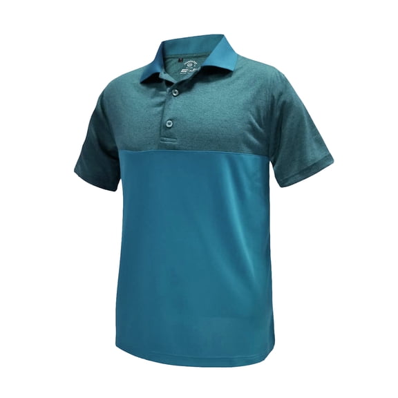 Monterey Club Men's Melange Contrast Golf Polo Shirt #1683