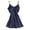 Z1-Navy, variant on Rotm Slip Dress Lingerie for Women Lace Babydoll Asymmetrical Hem Sexy Sheer Sleepwear Navy,S