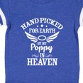 thumbnail image 4 of Inktastic Handpicked for Earth by My Poppy in Heaven with Angel Wings` Boys or Girls Baby Bodysuit, 4 of 5