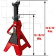 thumbnail image 2 of Big Red Steel Jack Stands: 2 Ton (4,000 lb) Capacity Car Jack Stand, Red, 1 Pair, W4202, 2 of 7