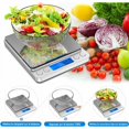 thumbnail image 2 of Báscula de cocina eléctrica precisa de 0,1G/3Kg 2Kg 1Kg, báscula de café, peso de alimentos, báscula postal, medición de báscula multifunción en gramos y onzas para cocinar, 0,1G/1Kg, 2 of 5