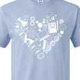 thumbnail image 4 of Inktastic Science Heart Beaker, Book, Dna and Microscope T-Shirt, 4 of 5