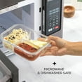 thumbnail image 4 of JoyJolt 3-Sectional Food Prep Storage Containers - Set of 5 - Grey, 4 of 6