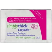 SimplyThick |200 Count of 6g Packets | Gel Thickener for Those with Dysphagia & Swallowing Disorders | IDDSI Level 2 – Mildly Thick, Nectar Consistency