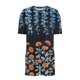 thumbnail image 5 of Pijama informal holgado con estampado de cuello redondo y manga corta para mujer, de poliéster, 5 of 5