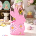 thumbnail image 2 of CoreLiving Easter Bunny Treat Bags with Sturdy Handles, Spacious Bulk Easter Baskets For Holding Eggs, Candy And Small Gifts For Easter Day Activities, 2 of 9