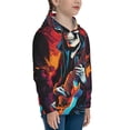 thumbnail image 3 of Daiia Rock Skull Singer for Boys Fashion Hoodies & Sweatshirts with Kangaroo Pocket,Hooded Sweatshirt for Kid, Breathable& Moisture Wicking-Large, 3 of 6