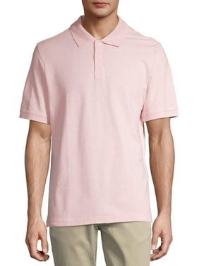 George Men's and Big Men's Stretch Pique Polo Shirt, Up to Size 5XL