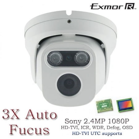 HD TVI In/Outdoor Eyeball Matrix IR Night Vision CCTV Security Camera 3x Auto Fucus Control by UTC 2.8-8mm