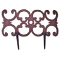 thumbnail image 2 of Decorative Edging - Ornate Design - Brown Cast Iron - 16.5" Wide - Pair Of 2, 2 of 2