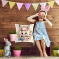thumbnail image 6 of Easter Bunny Pillow Case, 18IN Easter Pillow Covers Spring Easter Throw Pillow Covers Easter Bunny Eggs Cushion Covers Pillow Cases For Home Outdoor Sofa Couch Decoration Linen Fabrics, 6 of 6