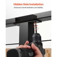 thumbnail image 5 of KFFKFF 2-Pack Handrail Connectors, Flat Extension Stair Railing Accessories, Durable POM Fittings for Rectangular Cable Railings, Outdoor Deck Cable Rail System, Matte Black, HT-04, 5 of 9