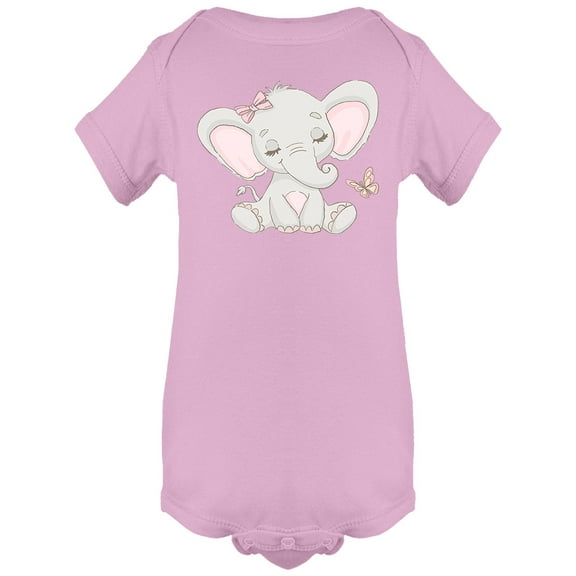 Sweet Baby Elephant Bodysuit Infant -Image by Shutterstock, 6 Months