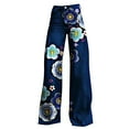 thumbnail image 4 of yunLCZ Wide Leg Pants Woman 2025 New Summer Flower Wide Leg Pants Lightweight And Loose Casual Colorful Pants Imitation Jeans Office Slacks, 4 of 4
