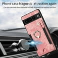 thumbnail image 5 of Phone Case for Google Pixel 7 Pro 5G Wallet Cover with Screen Protector and Wrist Strap Lanyard RFID Credit Card Holder Ring Stand Cell Accessories Pixel7Pro Pixel7 XL Seven 7Pro 6.7 Women Men Pink, 5 of 13