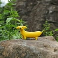 thumbnail image 4 of Cute Banana Dog Garden Statues Figurines Ornaments, Resin Gnomes Funny for Home, 4 of 7