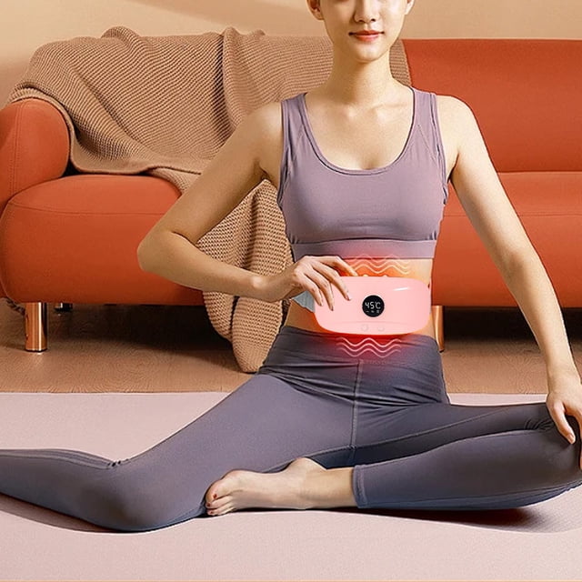 TIMIFIS Kitchen Gadgets Waist Warmer Belt Portable Heating Pad for Lumbar Abdominal and Back Pain with 3 Heating Modes and 3 Vibrating Massage Modes for Women Portable Fast Heat Pack Strap