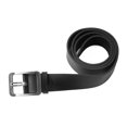 thumbnail image 3 of Cinturón negro para hombre, ajustable, sencillo, de moda, con hebilla de punta, cinturón de vestir para hombre para negocios, 43,3 pulgadas, 3 of 14