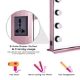 thumbnail image 3 of Byootique Lighted Hollywood Vanity Mirror 10pcs Dimmable LED Tabletop Mount Makeup, 3 of 11