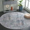thumbnail image 2 of SAFAVIEH Santa Monica Alice Abstract Polyester Area Rug, Dark Green/Beige, 6' x 6' Round, 2 of 7