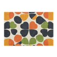 thumbnail image 7 of Yayeee Bath Rug for Bathroom Floor Non Slip Rectangle Fluffy Soft Absorbent Mat, 16"x24", Black Clover Pattern, 7 of 7