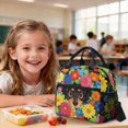 thumbnail image 4 of DISNIMO Girls Backpack, Dachshund Floral Print Kids School Backpack with Insulated Lunch Box Set, 17 Inch Large Schoolbag Set with Pencil Case, 4 of 7