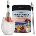 thumbnail image 1 of Enfriador de Vino Cubeta Homeries Mármol Brillante Blanco 750 ml, 1 of 9