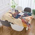 thumbnail image 5 of BZSMCE Square Tablecloth Colorful Bird Printing Pattern Tableclothes, 5 of 9