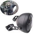 thumbnail image 4 of 5.75 5 3/4 pulgadas negro LED motocicleta faro carcasa cubo compatible con Shadow Yamaha Cafe Racer Bobber Cruiser Suzuki Kawasaki, 4 of 5