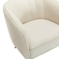 thumbnail image 6 of JURANYAZHU Velvet Accent Chair with Ottoman, Upholstered Armchair for Living Room Bedroom, 6 of 14