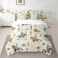 thumbnail image 2 of Homewish Vintage Cowgirl Cowboy Bedding Comforter Set 7-Piece for Kids, Rustic Farmhouse King Bedding Sets, Western Horse Animal Reversible Bed Sheets, Lightweight Room Decor, 2 of 7