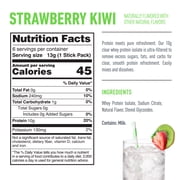 Isopure Clear Protein Powder with Electrolytes, Strawberry Kiwi Stick Pack, 6 Count