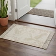 thumbnail image 2 of Area Rug with Tassels 2' x 3', Vintage Floral White Crane Kitchen Runner Rug for Hallway Bedroom Throw Rugs, Spring Summer Botantical Soft Door Mat for Bathroom Entrance Living Room, 2 of 9