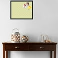 thumbnail image 3 of PinPix 22x18 Custom Cork Bulletin Board Argyle Bright Yellow Poster Board Has a Fabric Style Canvas Finish, Framed in Argyle Bright Yellow, by ArtToFrames (PinPix-647), 3 of 6