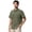 Green#5018, variant on Short Sleeve Fishing Shirts for Men Quick Dry Sun Protection UPF 50+ Button Down Shirt Hiking Safari Beach Travel Clothes Beige