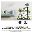 thumbnail image 4 of Soporte Para Plantas De Metal Estante Decorativo 5 Niveles Xtellar negro, 4 of 4