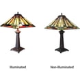 thumbnail image 3 of RADIANCE Goods Tiffany-Style 2 Light Mission Table Lamp 16" Shade, 3 of 4