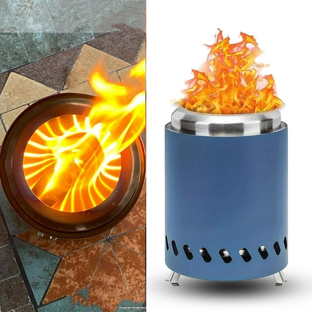 Tabletop Wood-Burning Fire Pit | Outdoor Courtyard Heating Stove | Bonfire Barbecue for Patio