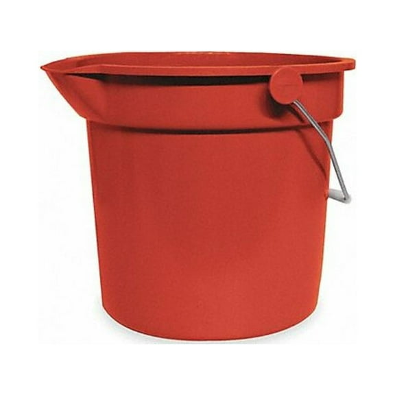 Tough Guy Bucket,2 1/2 gal,Red 1ELJ9