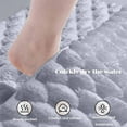 thumbnail image 6 of Xecvkr Bathroom Floor Mats Memory Foam Bathroom Mat 40x60 cm Absorbent Floor Mat Shower Doorway Wipe Foot Mat Drying Bath Rug Non-Slip Gray White, 6 of 7