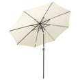 thumbnail image 4 of Yescom Parasol de Patio Solaire LED 10 Pieds 8 Nervures Marché Extérieur Inclinable avec Manivelle, 4 of 11