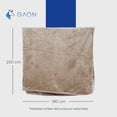 thumbnail image 4 of Cobija King Size Frazada Ultra Suave Ligera Beige GAON, 4 of 5