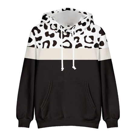 

MLFU Women Men Stitching Hoodie Sweatshirt Cotton-Blend Warm Comfortblend Hoodies For Boys