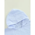 thumbnail image 5 of aturustex Little Boys Girls Poncho Towels Hoodies Beach 3T-7T Toddler Baby Solid Hooded Cover-up Tassel Hem Robe Loose Fit Beach Bath Towel Kids Fashite Swimwear for Summer Holiday Swim Pool, 5 of 6