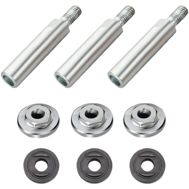 Uklsqma Angle Grinder Extension Rod Connector Model 100 | 5/8"-11 Thread 80Mm Steel Extension Shaft | Durable 45# Steel Polishing Grinding Accessory | Fits Angle Polishers | Multi-Use for Narrow Awk