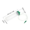 thumbnail image 3 of Jeringas de dispensador de pegamento de tubo de aire de 300cc claras con adaptador para uso industrial, 2 piezas (tapa de plástico), 3 of 3