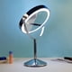 thumbnail image 2 of Espejo de maquillaje de 8 pulgadas con lámpara LED de escritorio, luz de relleno de doble cara, espejo de belleza de escritorio, espejo europeo con aumento HD, 2 of 5