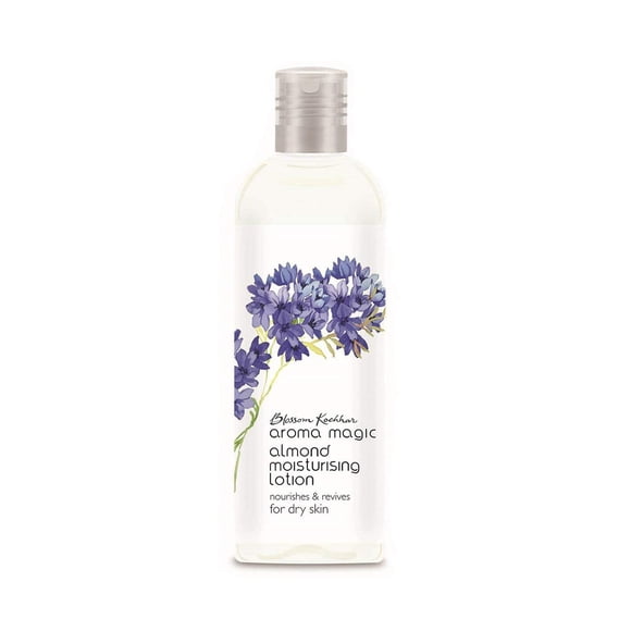 Loción hidratante de almendras Aroma Magic con SPF 15 | Hidratante rejuvenecedor para rostro y cuerpo | Revive la piel apagada | Nutre la piel seca | 6,76 onzas líquidas (200 ml)