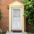 thumbnail image 5 of Grisham Deluxe Steel Security Door,36×80inch Iron Security Storm Door Conveys,Hand Forged Solid Steel Wrought Iron with Tempered Glass and Screen Panel(468White), 5 of 7