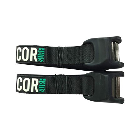 COR Surf Tie Down Straps Silicon - Surfboard Kayak and Canoes SUP Surf Roof Rack (9 Feet)